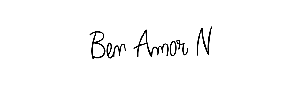 This is the best signature style for the Ben Amor N name. Also you like these signature font (Angelique-Rose-font-FFP). Mix name signature. Ben Amor N signature style 5 images and pictures png