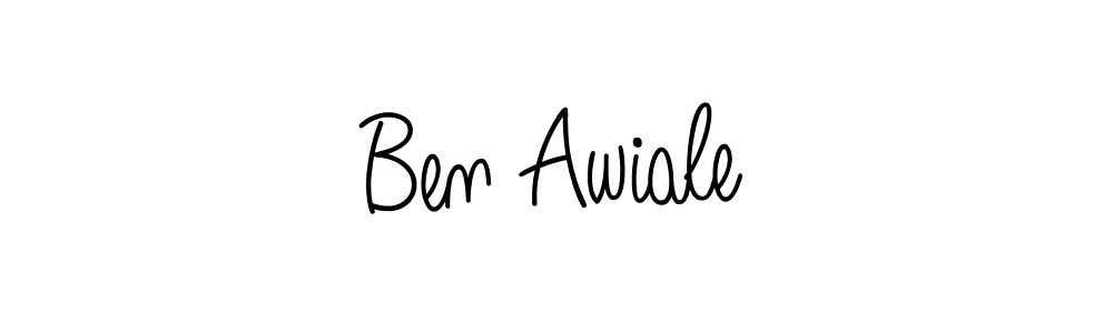 Best and Professional Signature Style for Ben Awiale. Angelique-Rose-font-FFP Best Signature Style Collection. Ben Awiale signature style 5 images and pictures png