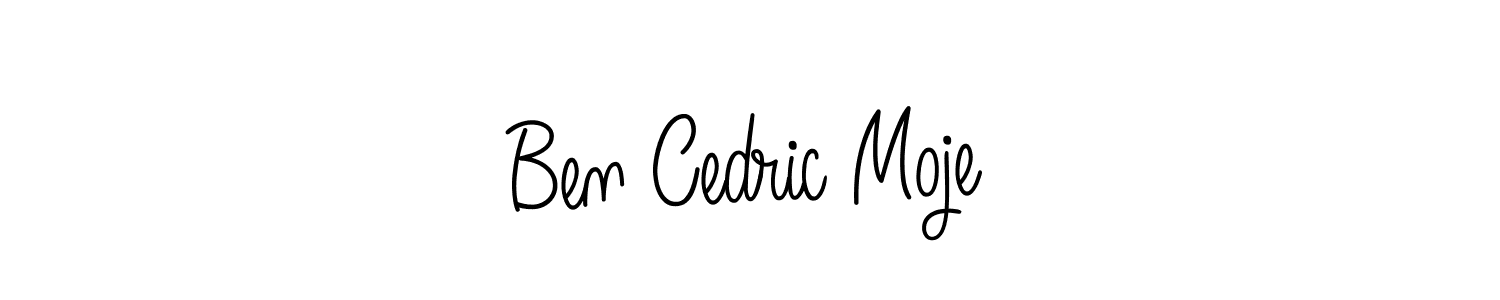 How to make Ben Cedric Moje name signature. Use Angelique-Rose-font-FFP style for creating short signs online. This is the latest handwritten sign. Ben Cedric Moje signature style 5 images and pictures png