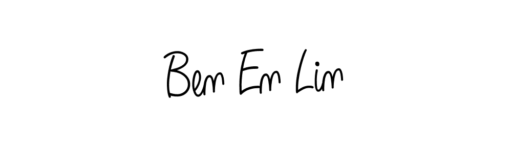 The best way (Angelique-Rose-font-FFP) to make a short signature is to pick only two or three words in your name. The name Ben En Lin include a total of six letters. For converting this name. Ben En Lin signature style 5 images and pictures png