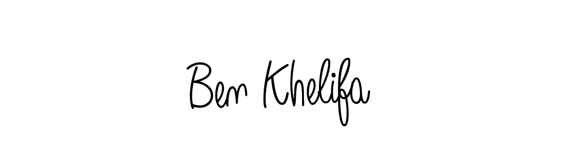 Use a signature maker to create a handwritten signature online. With this signature software, you can design (Angelique-Rose-font-FFP) your own signature for name Ben Khelifa. Ben Khelifa signature style 5 images and pictures png