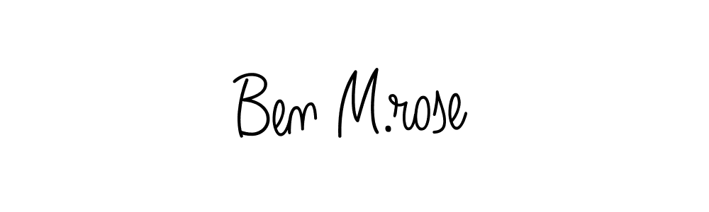 How to make Ben M.rose signature? Angelique-Rose-font-FFP is a professional autograph style. Create handwritten signature for Ben M.rose name. Ben M.rose signature style 5 images and pictures png