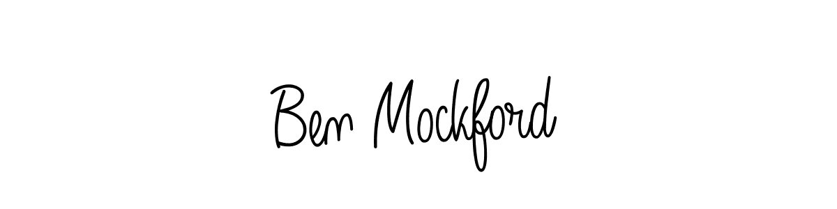 You should practise on your own different ways (Angelique-Rose-font-FFP) to write your name (Ben Mockford) in signature. don't let someone else do it for you. Ben Mockford signature style 5 images and pictures png