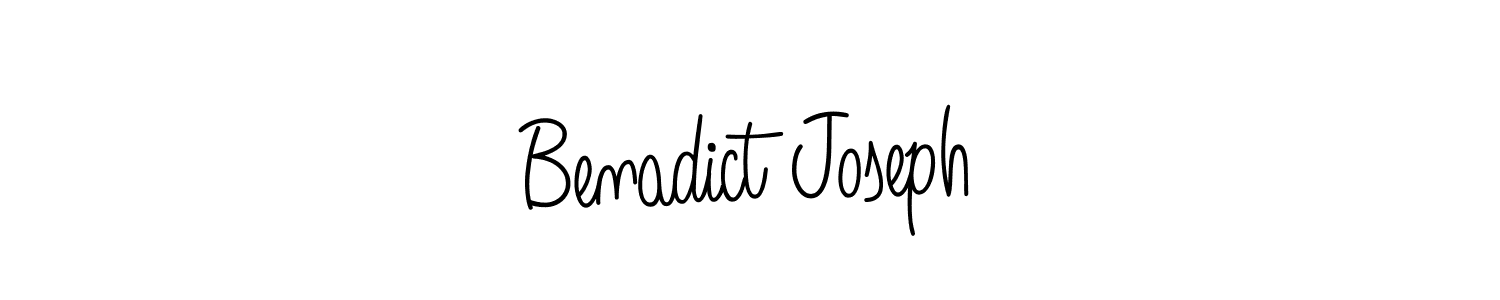 Best and Professional Signature Style for Benadict Joseph. Angelique-Rose-font-FFP Best Signature Style Collection. Benadict Joseph signature style 5 images and pictures png