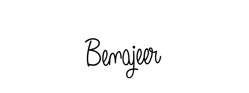 Benajeer stylish signature style. Best Handwritten Sign (Angelique-Rose-font-FFP) for my name. Handwritten Signature Collection Ideas for my name Benajeer. Benajeer signature style 5 images and pictures png