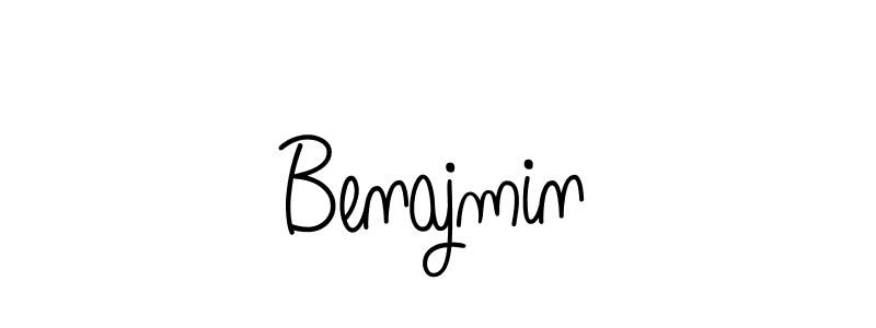 You should practise on your own different ways (Angelique-Rose-font-FFP) to write your name (Benajmin) in signature. don't let someone else do it for you. Benajmin signature style 5 images and pictures png