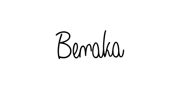 How to make Benaka name signature. Use Angelique-Rose-font-FFP style for creating short signs online. This is the latest handwritten sign. Benaka signature style 5 images and pictures png