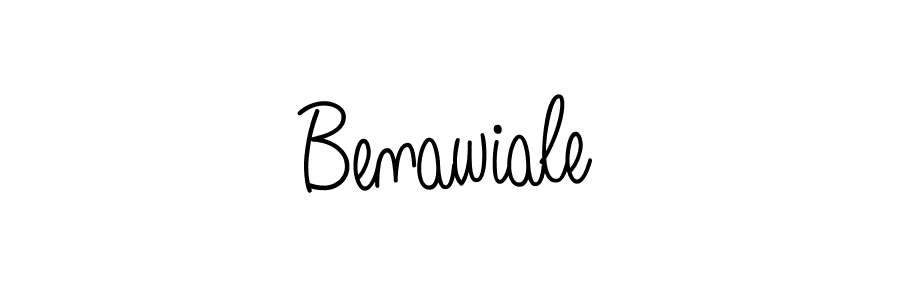 You should practise on your own different ways (Angelique-Rose-font-FFP) to write your name (Benawiale) in signature. don't let someone else do it for you. Benawiale signature style 5 images and pictures png