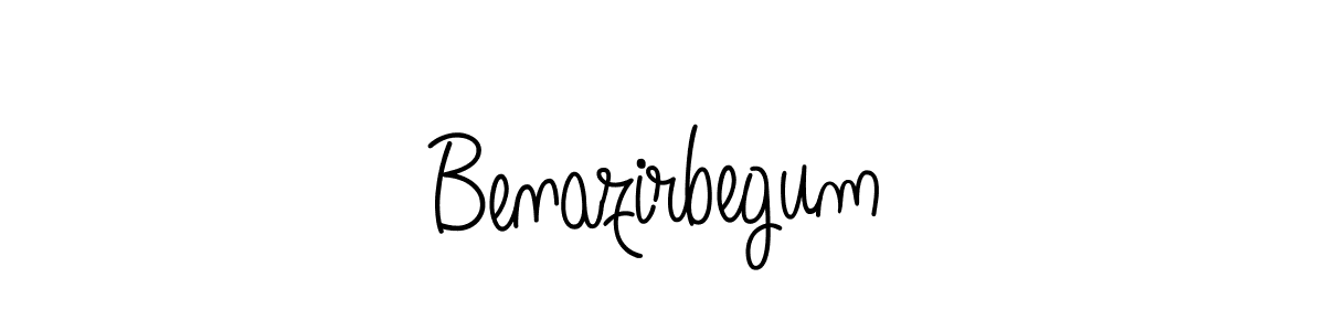 The best way (Angelique-Rose-font-FFP) to make a short signature is to pick only two or three words in your name. The name Benazirbegum include a total of six letters. For converting this name. Benazirbegum signature style 5 images and pictures png