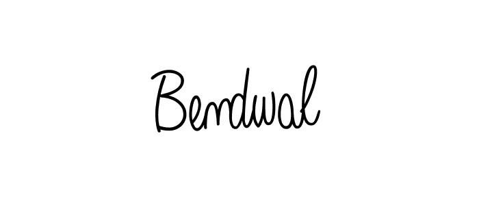 Design your own signature with our free online signature maker. With this signature software, you can create a handwritten (Angelique-Rose-font-FFP) signature for name Bendwal. Bendwal signature style 5 images and pictures png