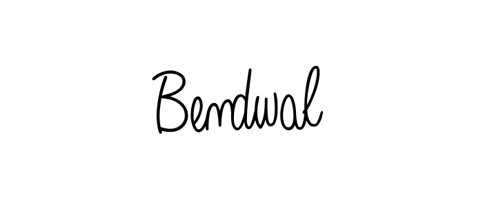 The best way (Angelique-Rose-font-FFP) to make a short signature is to pick only two or three words in your name. The name Bendwal include a total of six letters. For converting this name. Bendwal signature style 5 images and pictures png