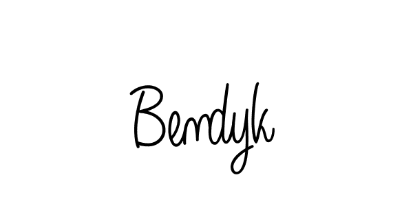 Make a beautiful signature design for name Bendyk. With this signature (Angelique-Rose-font-FFP) style, you can create a handwritten signature for free. Bendyk signature style 5 images and pictures png