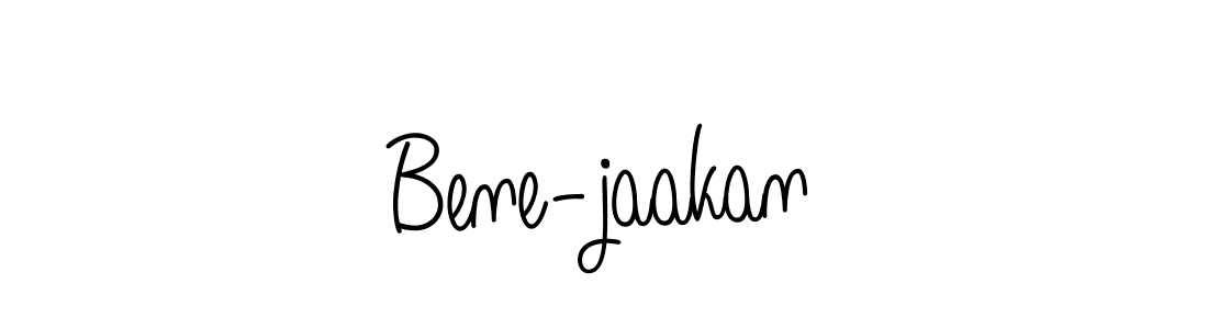 You should practise on your own different ways (Angelique-Rose-font-FFP) to write your name (Bene-jaakan) in signature. don't let someone else do it for you. Bene-jaakan signature style 5 images and pictures png