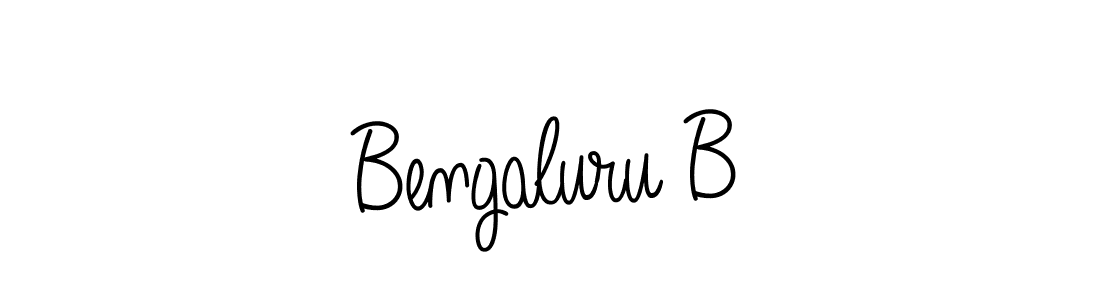 The best way (Angelique-Rose-font-FFP) to make a short signature is to pick only two or three words in your name. The name Bengaluru B include a total of six letters. For converting this name. Bengaluru B signature style 5 images and pictures png