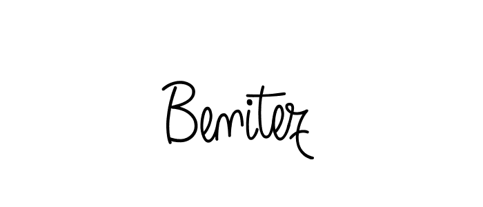 Benitez stylish signature style. Best Handwritten Sign (Angelique-Rose-font-FFP) for my name. Handwritten Signature Collection Ideas for my name Benitez. Benitez signature style 5 images and pictures png