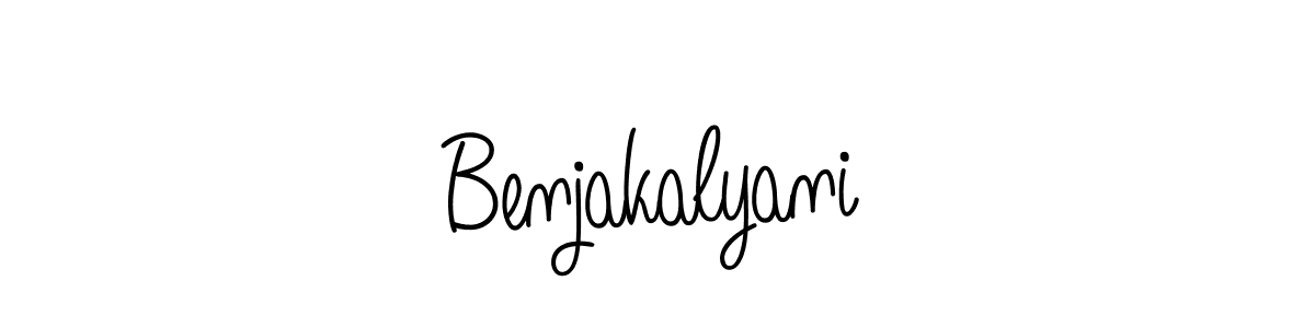 Benjakalyani stylish signature style. Best Handwritten Sign (Angelique-Rose-font-FFP) for my name. Handwritten Signature Collection Ideas for my name Benjakalyani. Benjakalyani signature style 5 images and pictures png