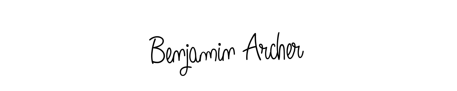 How to make Benjamin Archer name signature. Use Angelique-Rose-font-FFP style for creating short signs online. This is the latest handwritten sign. Benjamin Archer signature style 5 images and pictures png