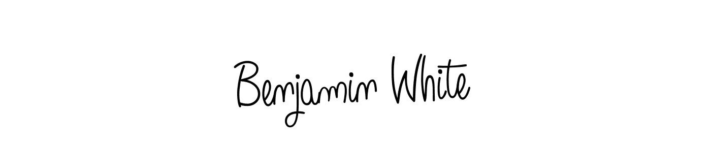 The best way (Angelique-Rose-font-FFP) to make a short signature is to pick only two or three words in your name. The name Benjamin White include a total of six letters. For converting this name. Benjamin White signature style 5 images and pictures png