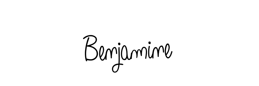 Benjamine stylish signature style. Best Handwritten Sign (Angelique-Rose-font-FFP) for my name. Handwritten Signature Collection Ideas for my name Benjamine. Benjamine signature style 5 images and pictures png