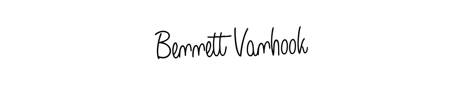Bennett Vanhook stylish signature style. Best Handwritten Sign (Angelique-Rose-font-FFP) for my name. Handwritten Signature Collection Ideas for my name Bennett Vanhook. Bennett Vanhook signature style 5 images and pictures png