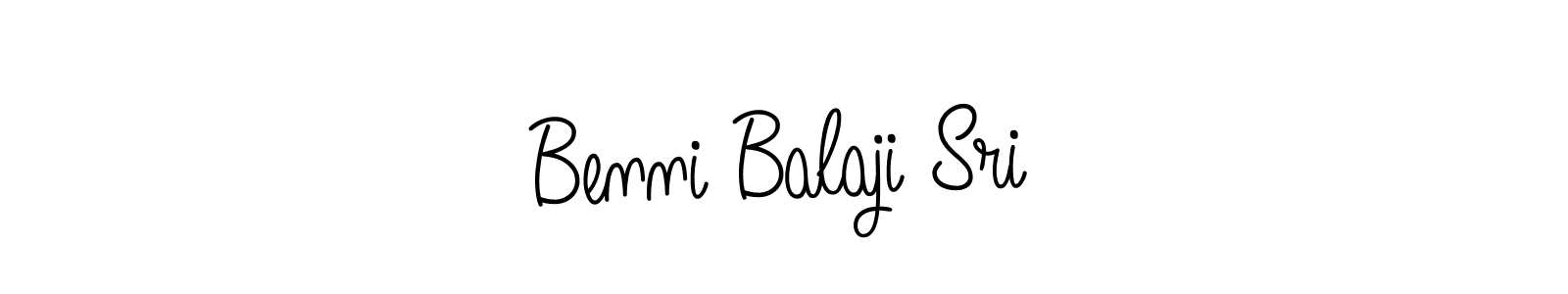 How to Draw Benni Balaji Sri signature style? Angelique-Rose-font-FFP is a latest design signature styles for name Benni Balaji Sri. Benni Balaji Sri signature style 5 images and pictures png