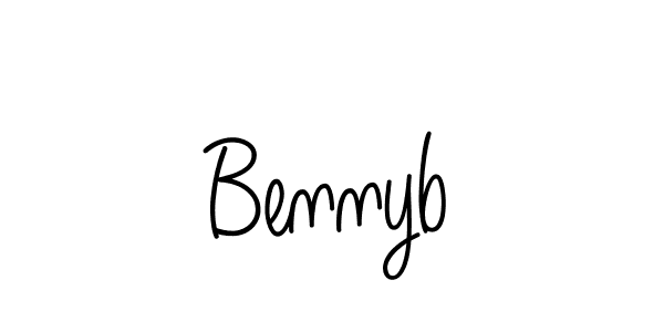 How to make Bennyb name signature. Use Angelique-Rose-font-FFP style for creating short signs online. This is the latest handwritten sign. Bennyb signature style 5 images and pictures png