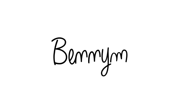 The best way (Angelique-Rose-font-FFP) to make a short signature is to pick only two or three words in your name. The name Bennym include a total of six letters. For converting this name. Bennym signature style 5 images and pictures png