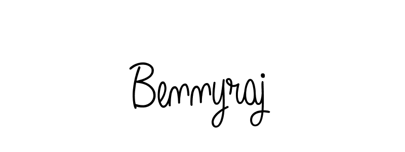 Use a signature maker to create a handwritten signature online. With this signature software, you can design (Angelique-Rose-font-FFP) your own signature for name Bennyraj. Bennyraj signature style 5 images and pictures png