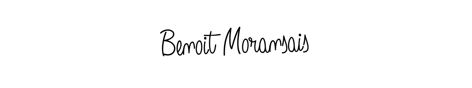 The best way (Angelique-Rose-font-FFP) to make a short signature is to pick only two or three words in your name. The name Benoit Moransais include a total of six letters. For converting this name. Benoit Moransais signature style 5 images and pictures png