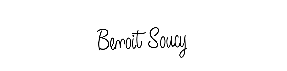 Create a beautiful signature design for name Benoit Soucy. With this signature (Angelique-Rose-font-FFP) fonts, you can make a handwritten signature for free. Benoit Soucy signature style 5 images and pictures png