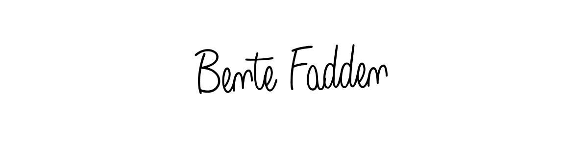Design your own signature with our free online signature maker. With this signature software, you can create a handwritten (Angelique-Rose-font-FFP) signature for name Bente Fadden. Bente Fadden signature style 5 images and pictures png