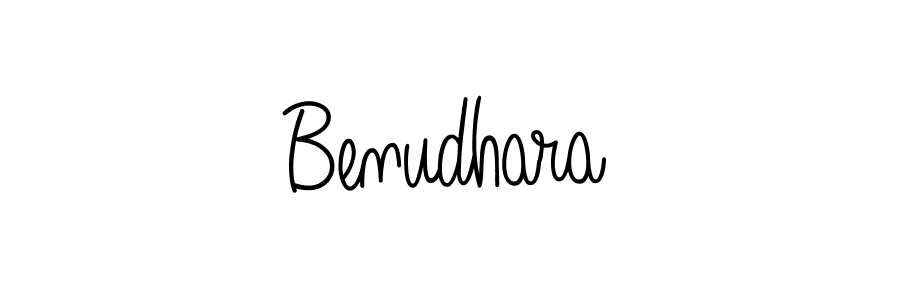 Make a beautiful signature design for name Benudhara. With this signature (Angelique-Rose-font-FFP) style, you can create a handwritten signature for free. Benudhara signature style 5 images and pictures png