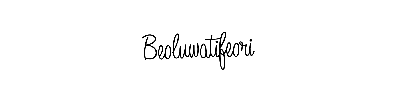 Similarly Angelique-Rose-font-FFP is the best handwritten signature design. Signature creator online .You can use it as an online autograph creator for name Beoluwatifeori. Beoluwatifeori signature style 5 images and pictures png