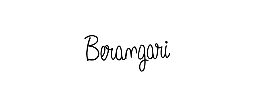 Create a beautiful signature design for name Berangari. With this signature (Angelique-Rose-font-FFP) fonts, you can make a handwritten signature for free. Berangari signature style 5 images and pictures png