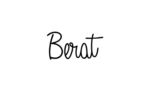 Use a signature maker to create a handwritten signature online. With this signature software, you can design (Angelique-Rose-font-FFP) your own signature for name Berat. Berat signature style 5 images and pictures png