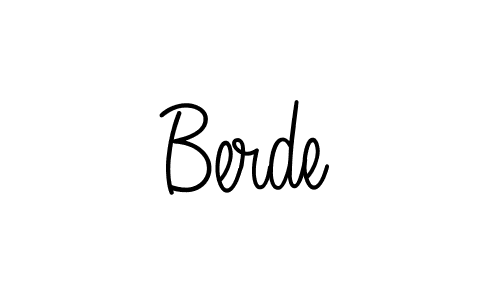 Berde stylish signature style. Best Handwritten Sign (Angelique-Rose-font-FFP) for my name. Handwritten Signature Collection Ideas for my name Berde. Berde signature style 5 images and pictures png