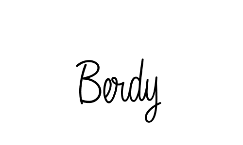 Berdy stylish signature style. Best Handwritten Sign (Angelique-Rose-font-FFP) for my name. Handwritten Signature Collection Ideas for my name Berdy. Berdy signature style 5 images and pictures png