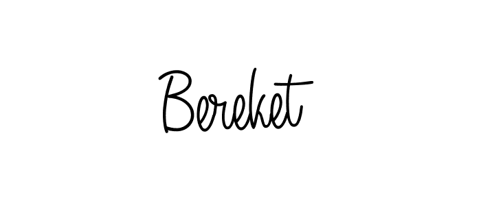 How to make Bereket name signature. Use Angelique-Rose-font-FFP style for creating short signs online. This is the latest handwritten sign. Bereket signature style 5 images and pictures png