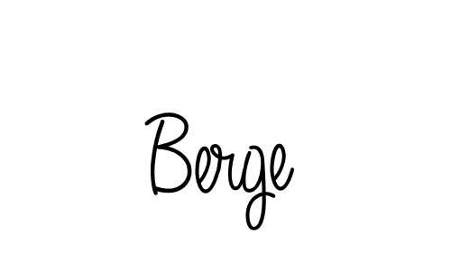 Make a beautiful signature design for name Berge. Use this online signature maker to create a handwritten signature for free. Berge signature style 5 images and pictures png