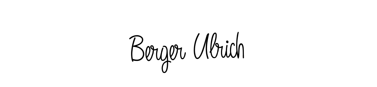 How to make Berger Ulrich name signature. Use Angelique-Rose-font-FFP style for creating short signs online. This is the latest handwritten sign. Berger Ulrich signature style 5 images and pictures png