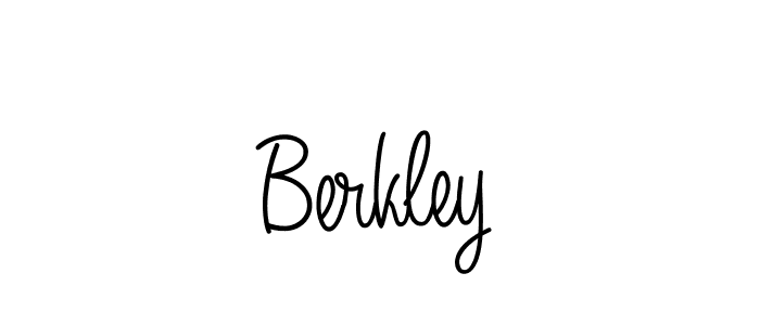 You should practise on your own different ways (Angelique-Rose-font-FFP) to write your name (Berkley) in signature. don't let someone else do it for you. Berkley signature style 5 images and pictures png