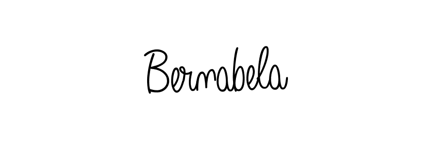 Design your own signature with our free online signature maker. With this signature software, you can create a handwritten (Angelique-Rose-font-FFP) signature for name Bernabela. Bernabela signature style 5 images and pictures png