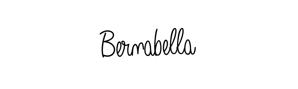 Design your own signature with our free online signature maker. With this signature software, you can create a handwritten (Angelique-Rose-font-FFP) signature for name Bernabella. Bernabella signature style 5 images and pictures png