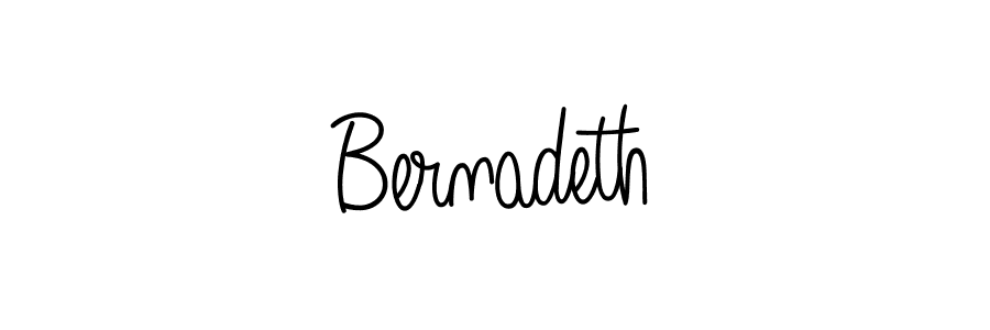 Use a signature maker to create a handwritten signature online. With this signature software, you can design (Angelique-Rose-font-FFP) your own signature for name Bernadeth. Bernadeth signature style 5 images and pictures png