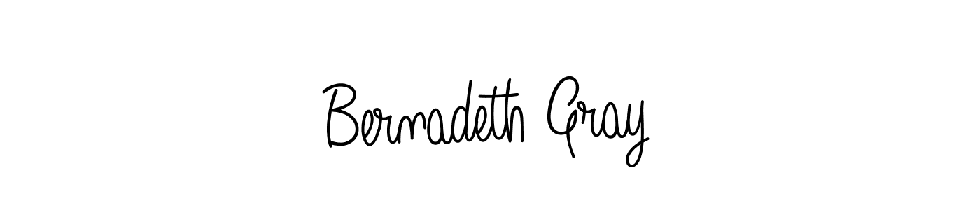 You should practise on your own different ways (Angelique-Rose-font-FFP) to write your name (Bernadeth Gray) in signature. don't let someone else do it for you. Bernadeth Gray signature style 5 images and pictures png