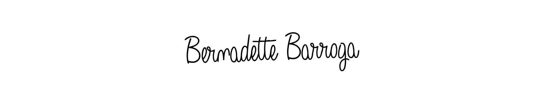 You should practise on your own different ways (Angelique-Rose-font-FFP) to write your name (Bernadette Barroga) in signature. don't let someone else do it for you. Bernadette Barroga signature style 5 images and pictures png