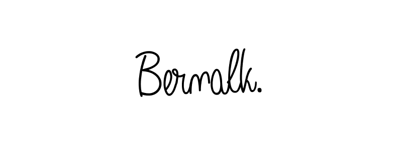 The best way (Angelique-Rose-font-FFP) to make a short signature is to pick only two or three words in your name. The name Bernalk. include a total of six letters. For converting this name. Bernalk. signature style 5 images and pictures png