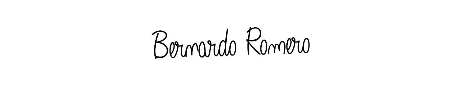 Bernardo Romero stylish signature style. Best Handwritten Sign (Angelique-Rose-font-FFP) for my name. Handwritten Signature Collection Ideas for my name Bernardo Romero. Bernardo Romero signature style 5 images and pictures png