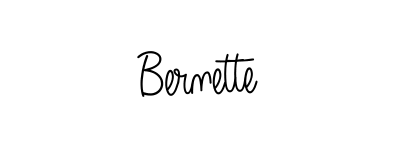 Bernette stylish signature style. Best Handwritten Sign (Angelique-Rose-font-FFP) for my name. Handwritten Signature Collection Ideas for my name Bernette. Bernette signature style 5 images and pictures png
