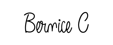 Explore multiple handwriting variations for Bernice C including this stunning Angelique-Rose-font-FFP design. Free to use across all platforms. Bernice C signature style 5 images and pictures png
